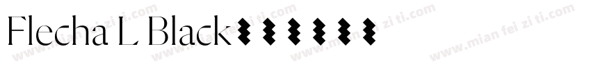 Flecha L Black字体转换
